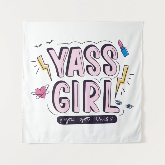 Yass Girl | Das haben Sie Got Wandteppich (Vorderseite)