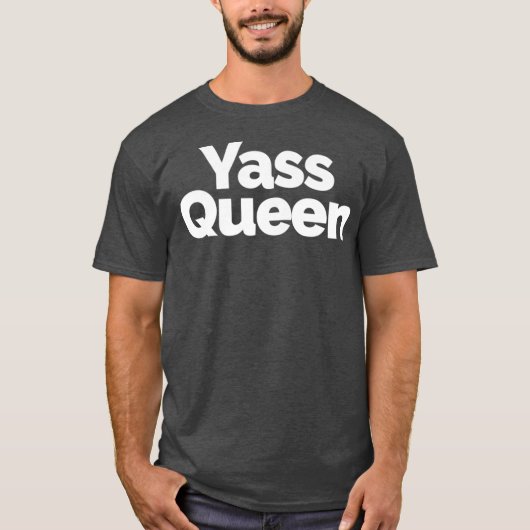 Yass Queen - Funny Drag and Ball Culture Premium T-Shirt (Vorderseite)