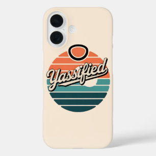 Yassified Retro Sunset iPhone 16 Hülle