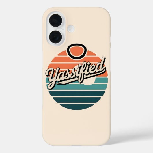 Yassified Retro Sunset Case-Mate iPhone Hülle (Rückseite)
