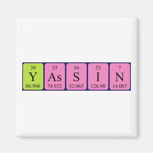 Yassin Periodenmagnet Magnet (Vorne)