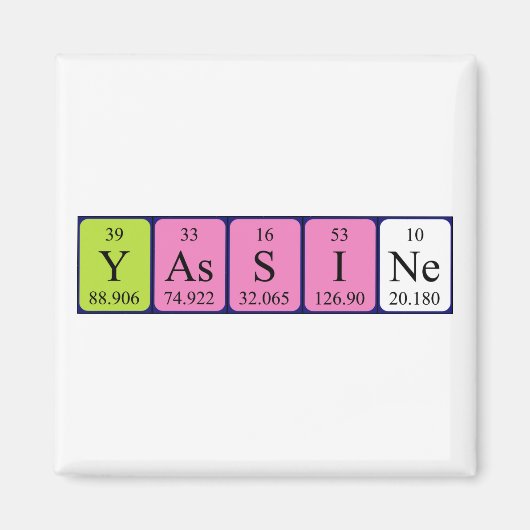 Yassine Periodenmagnet Magnet (Vorne)