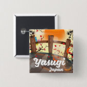 Yasugi Japan Blossom Garten Button (Vorne & Hinten)