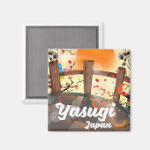 Yasugi Japan Blossom Garten Magnet (Vorderseite/Rückseite)