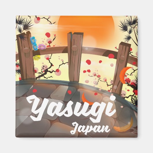 Yasugi Japan Blossom Garten Magnet (Vorne)
