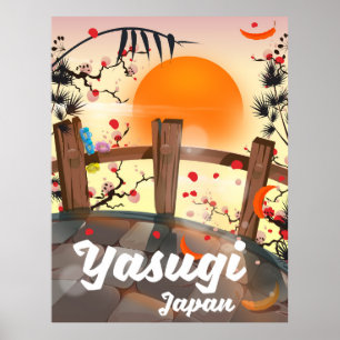 Yasugi Japan Blossom Garten Poster