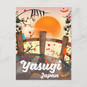 Yasugi Japan Blüten Garten Postkarte