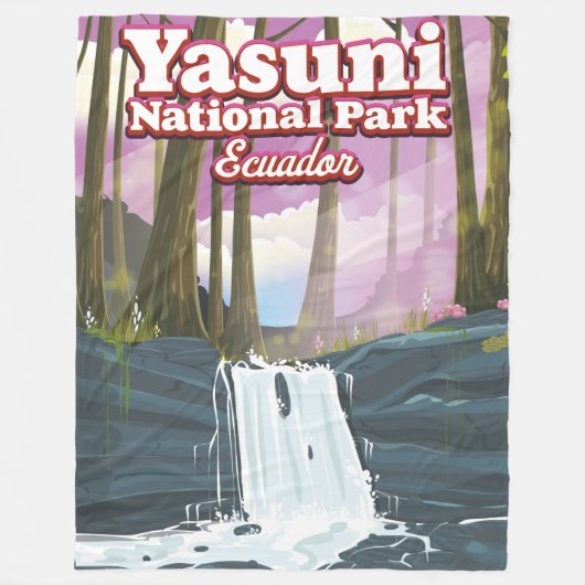 Yasuni Nationalpark Ecuador Fleecedecke (Vorderseite)