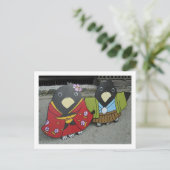 Yatagarasu (dreibeinige Krähe): Kyoto Postkarte (Stehend Vorderseite)