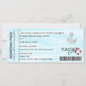 YATCH Party BOOT PARTY BOARDING PASS (Vorderseite)