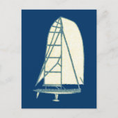Yatching-Laserklasse Postkarte (Vorderseite)