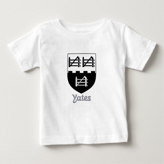 Yates Family Shield Baby T-shirt (Vorderseite)