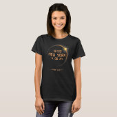 Yates New York NY Total Solar Eclipse 8. April 202 T-Shirt (Vorne ganz)