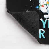 Yati For Santa Xmas Lights Yeti Christmas Mousepad (Ecke)