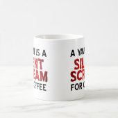 Yawn Coffee Scream Funny Mug Kaffeetasse (Mittel)
