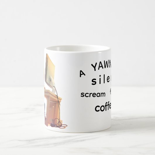 Yawn for coffee! For Him Kaffeetasse (Mittel)