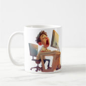 Yawn for coffee! For Him Kaffeetasse (Links)