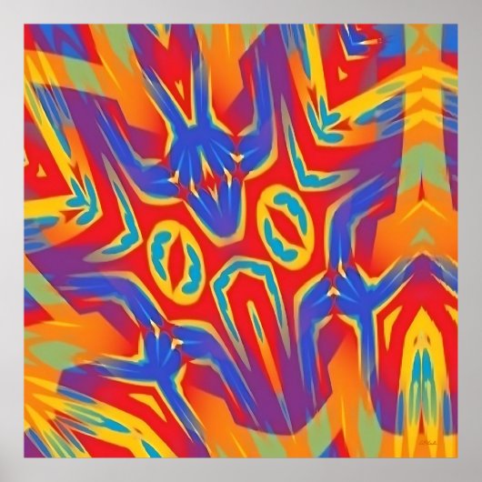 Yawn Over Baphomet Street Poster (Vorne)