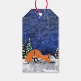 Yawnfox Wintergeschenktag Geschenkanhänger