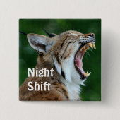 Yawning Bobcat Button (Vorderseite)
