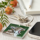 Yawning Bobcat Schlüsselanhänger (Vorderseite rechts)