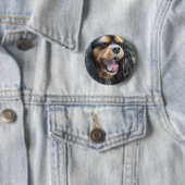 Yawning Cavalier King Charles Spaniel Button (Beispiel)