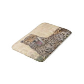 Yawning Cheetah Badematte (Schrägansicht)