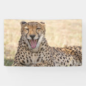 Yawning Cheetah Banner (Horizontal)
