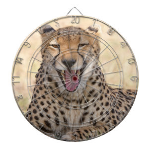 Yawning Cheetah Dartscheibe