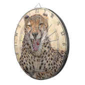 Yawning Cheetah Dartscheibe (Vorderseite rechts)