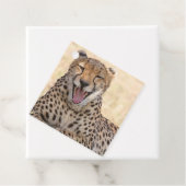 Yawning Cheetah Geschenkanhänger (Beispiel)