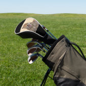 Yawning Cheetah Golf Headcover (In SItu)