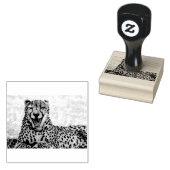 Yawning Cheetah Gummistempel (Stempel)