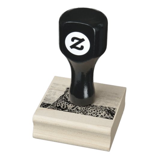 Yawning Cheetah Gummistempel (Stempel)