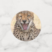 Yawning Cheetah Konfetti (Klein Vorderseite)