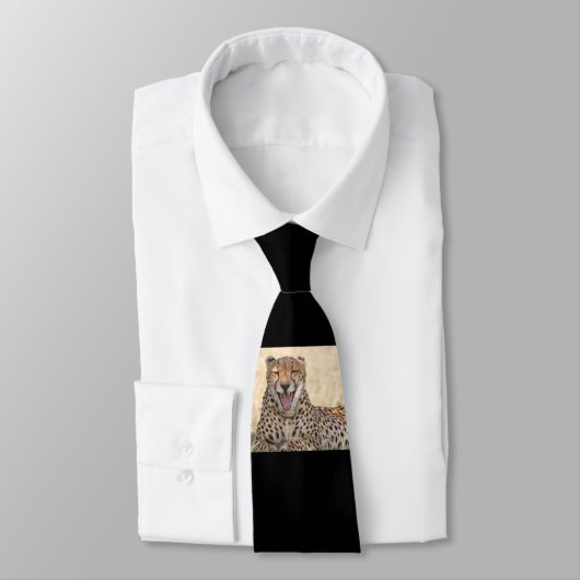 Yawning Cheetah Krawatte (Gebunden)