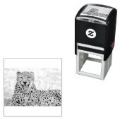 Yawning Cheetah Permastempel (Beispiel)