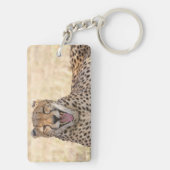 Yawning Cheetah Schlüsselanhänger (Rückseite)