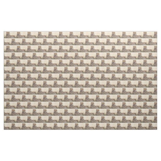 Yawning Cheetah Stoff (Yard (91,4 cm))
