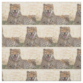 Yawning Cheetah Stoff (Muster)
