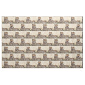 Yawning Cheetah Stoff (Fat Quarter (45,7 x 55,9 cm))