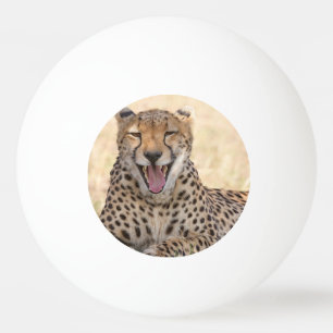 Yawning Cheetah Tischtennisball