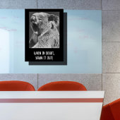 Yawning Koala-lustiges Zitat Poster