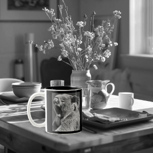 Yawning Koala-lustiges Zitat Zweifarbige Tasse