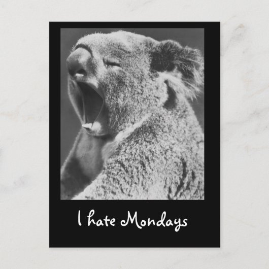 Yawning Koala Postkarte (Vorderseite)