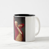Yawning Man (Self-Portrait) (von Joseph Ducreux) Zweifarbige Tasse (VorderseiteRechts)