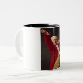 Yawning Man (Self-Portrait) (von Joseph Ducreux) Zweifarbige Tasse (Vorderseite Links)