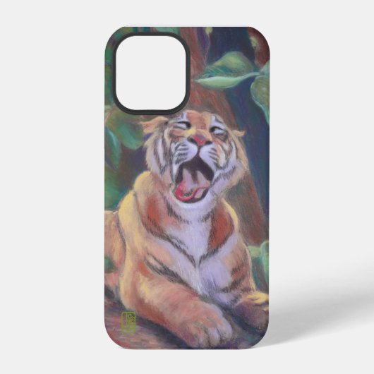 Yawning Tiger iPhone Case Hülle (Rückseite)