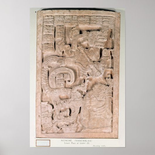 Yaxchilan lintel , Spate Classic Periode Poster (Vorne)