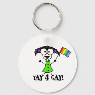 Yay 4 Gay Schlüsselanhänger